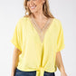 Luna Crochet Trim Blouse