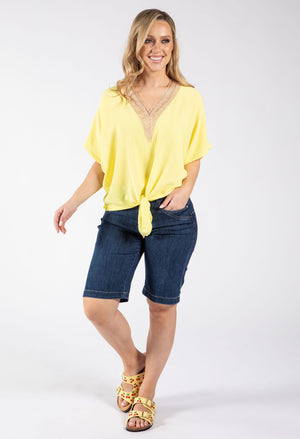 Luna Crochet Trim Blouse