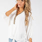 Sol Diamante Trim Blouse