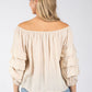 Layered Ruffle Sleeve Blouse