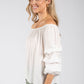 Layered Ruffle Sleeve Blouse