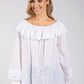 Broderie Anglaise Ruffle Blouse