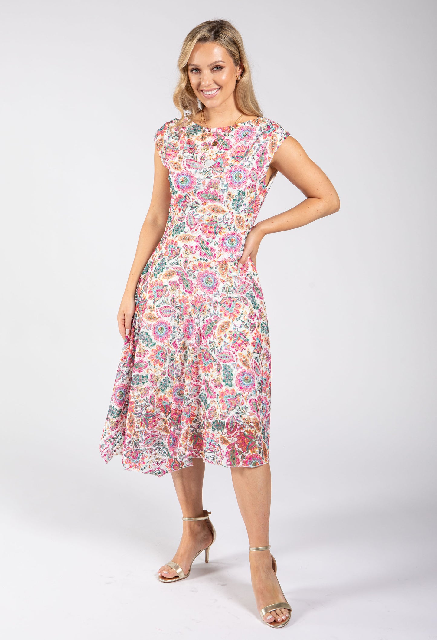 Marbella Floral Midi Dress