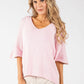 Two Tone Knit Relaxed Jumper