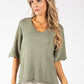 Two Tone Knit Relaxed Jumper