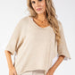 Two Tone Knit Relaxed Jumper