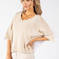 Two Tone Knit Relaxed Jumper