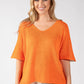 Two Tone Knit Relaxed Jumper