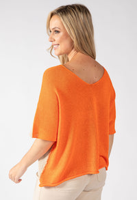 Two Tone Knit Relaxed Jumper