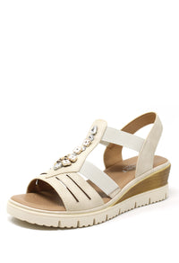 beige wedge