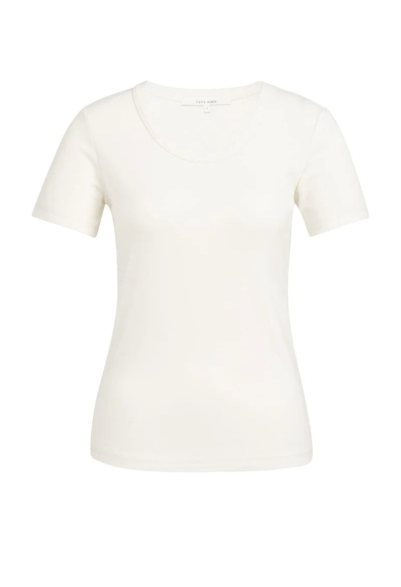 Short sleeve T-shirt with round neck