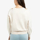 Sweatshirt with layered neckline detail