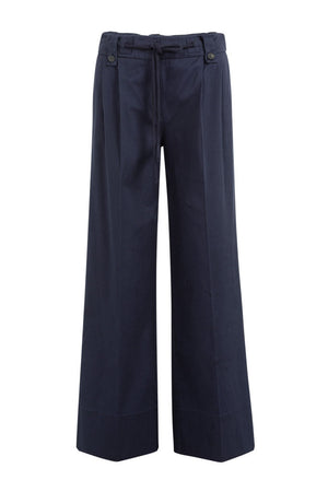 Pleated Wide Leg Trousers
