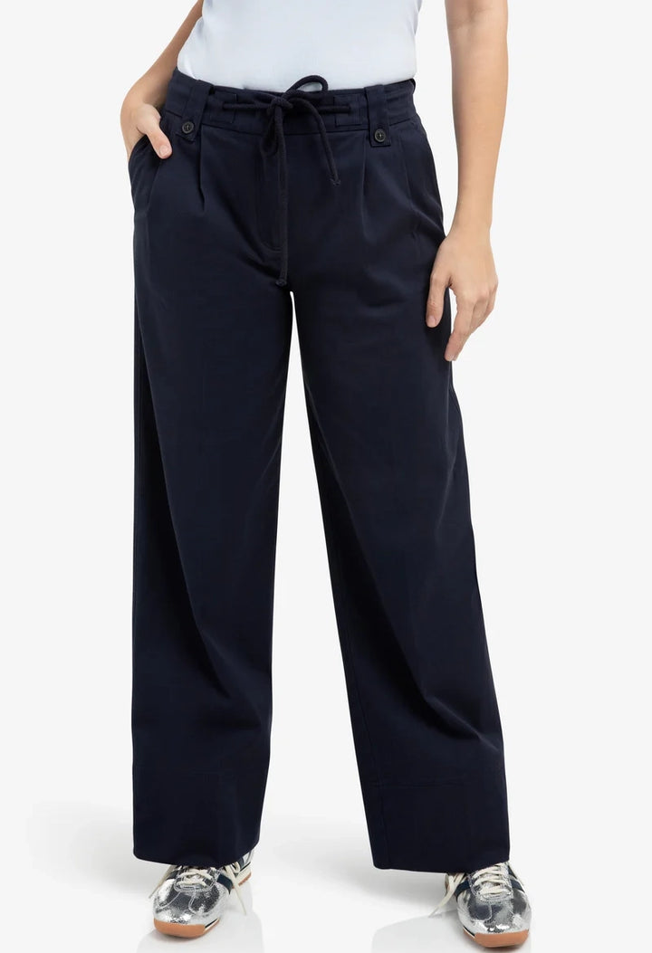 Pleated Wide Leg Trousers
