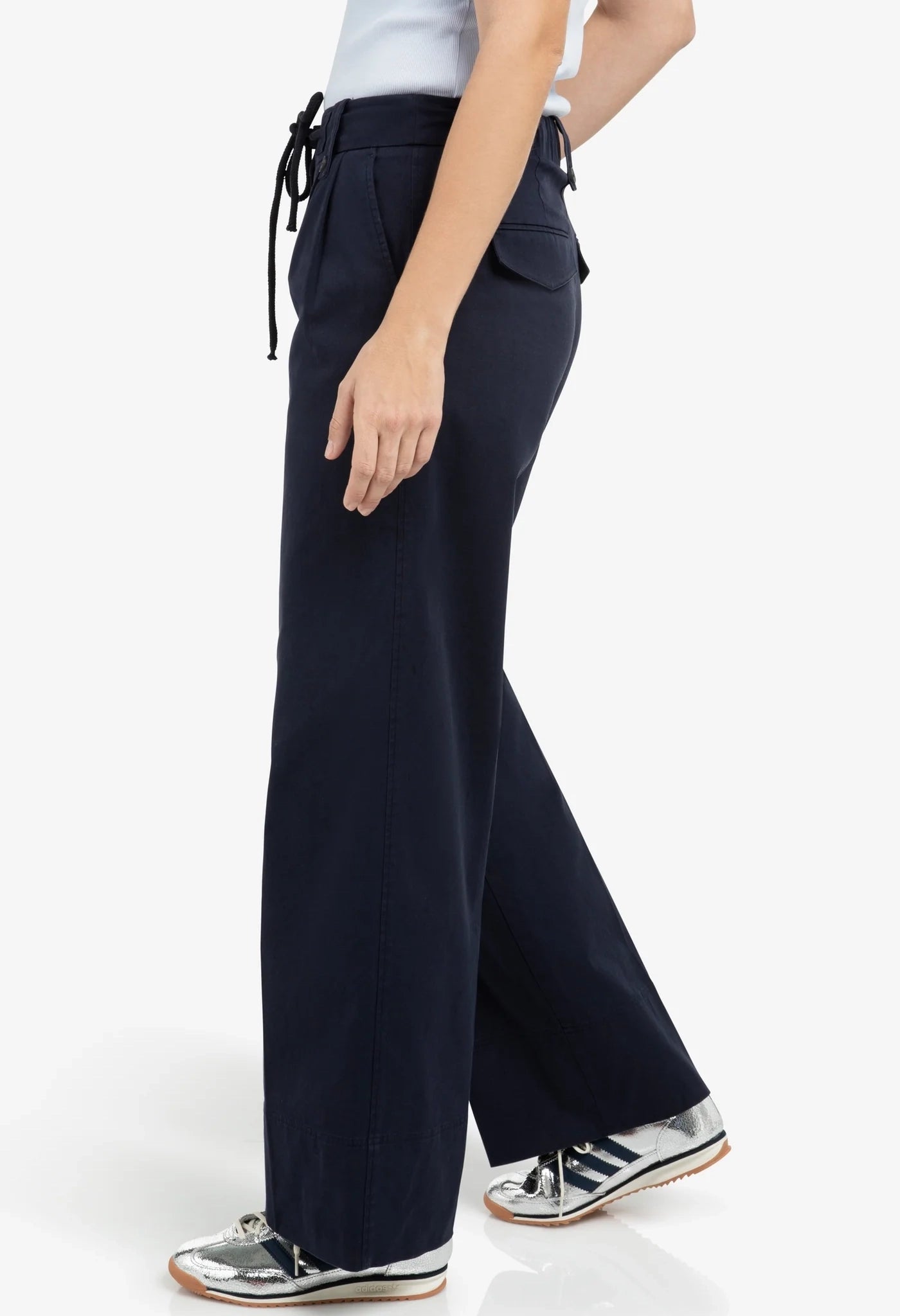 Pleated Wide Leg Trousers