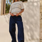 Pleated Wide Leg Trousers