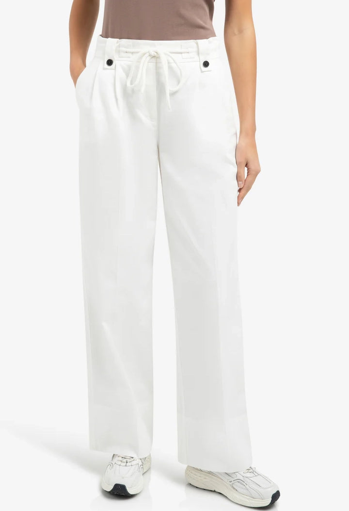 Pleated Wide Leg Trousers