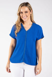 Onara Crochet Trim Top