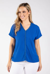 Onara Crochet Trim Top