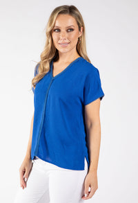 Onara Crochet Trim Top