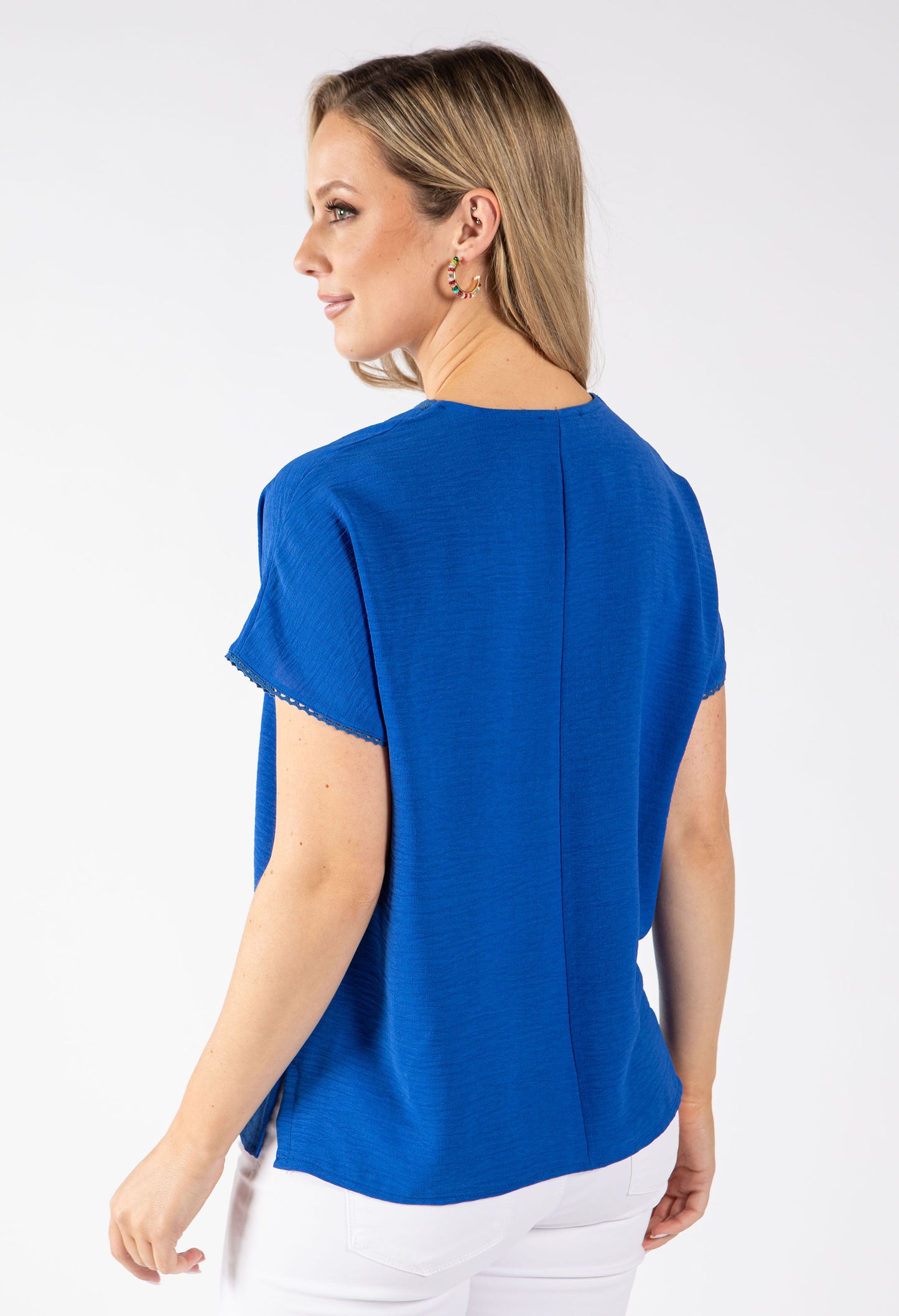 Onara Crochet Trim Top