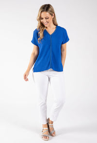 Onara Crochet Trim Top