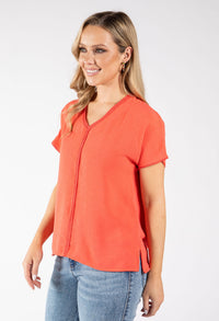 Onara Crochet Trim Top