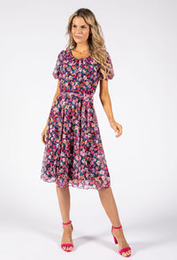 Stella Floral Lace Midi Dress