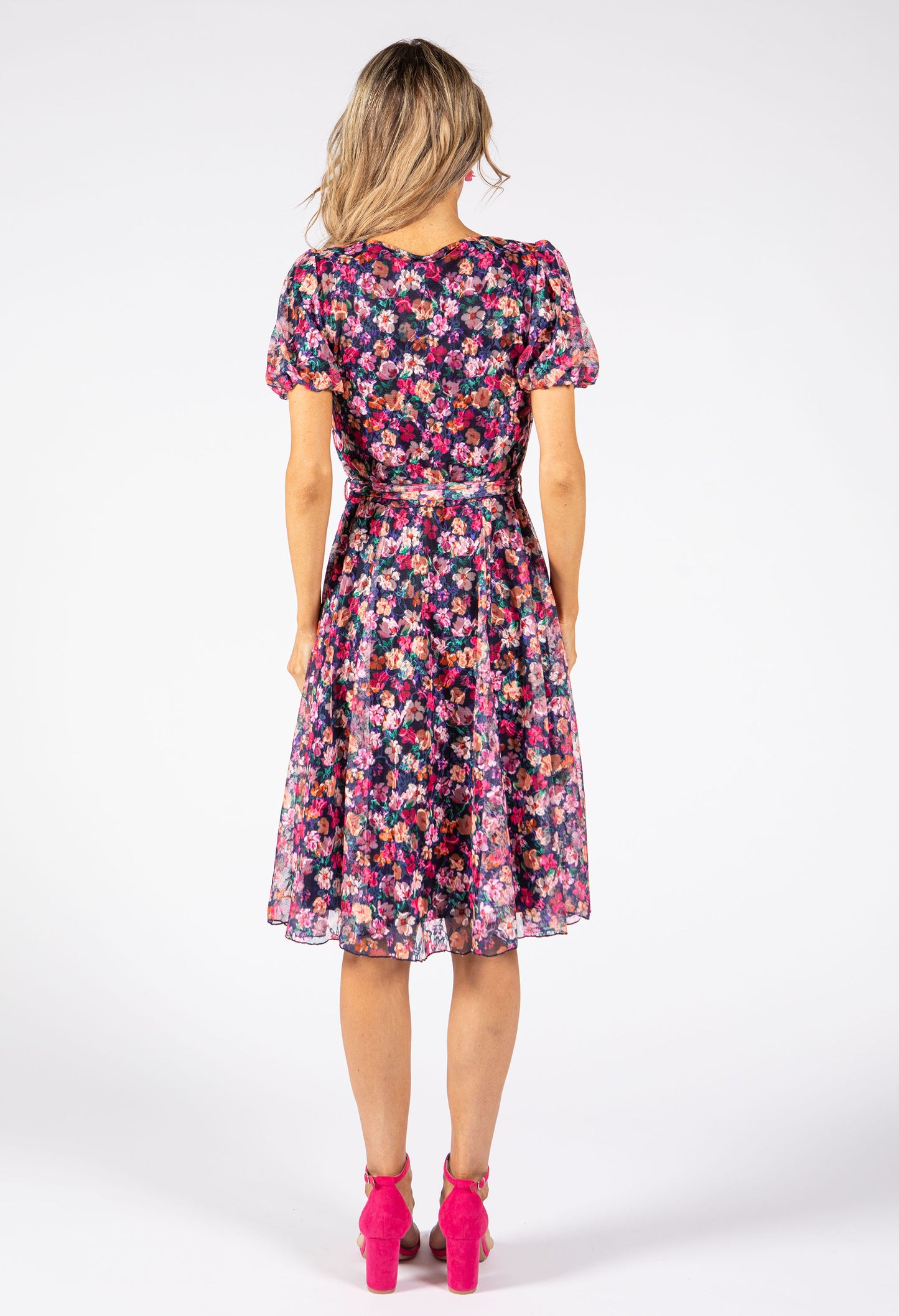 Stella Floral Lace Midi Dress