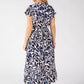 Kiki Leaf Print Midi Dress