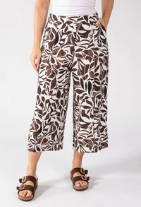 Papillion Leaf Print Culottes
