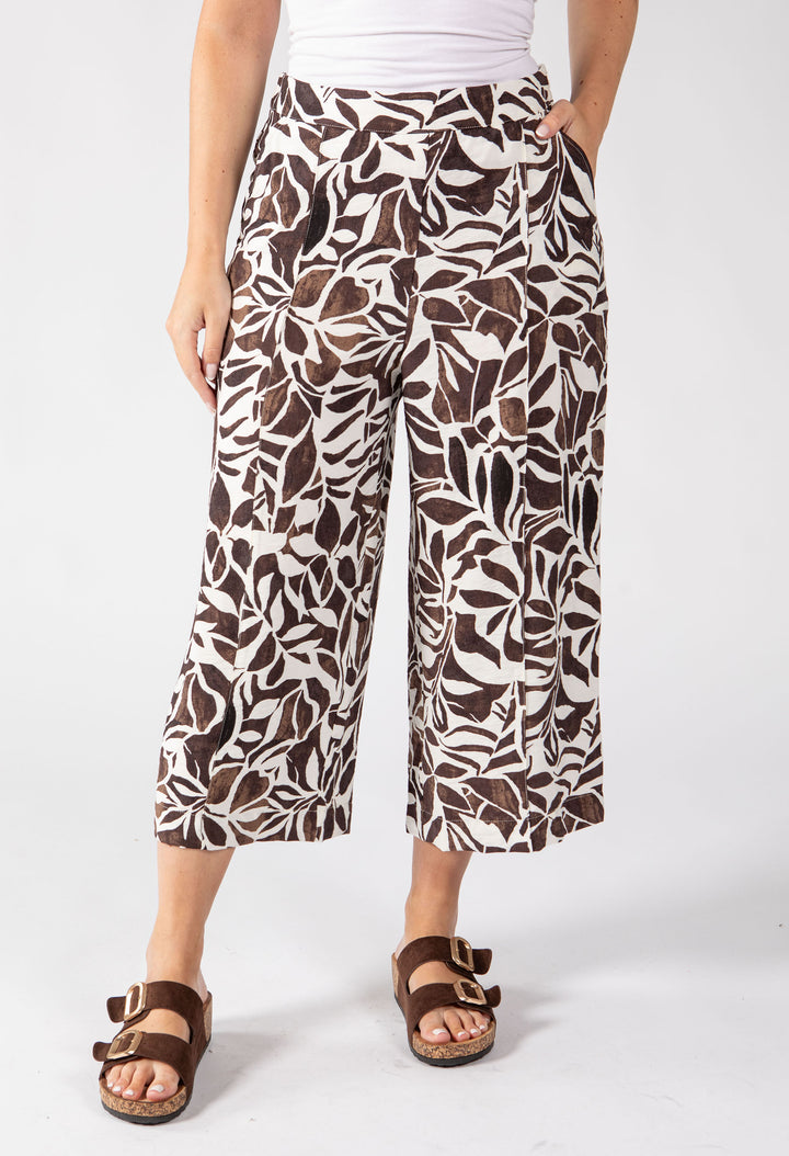 Papillion Leaf Print Culottes