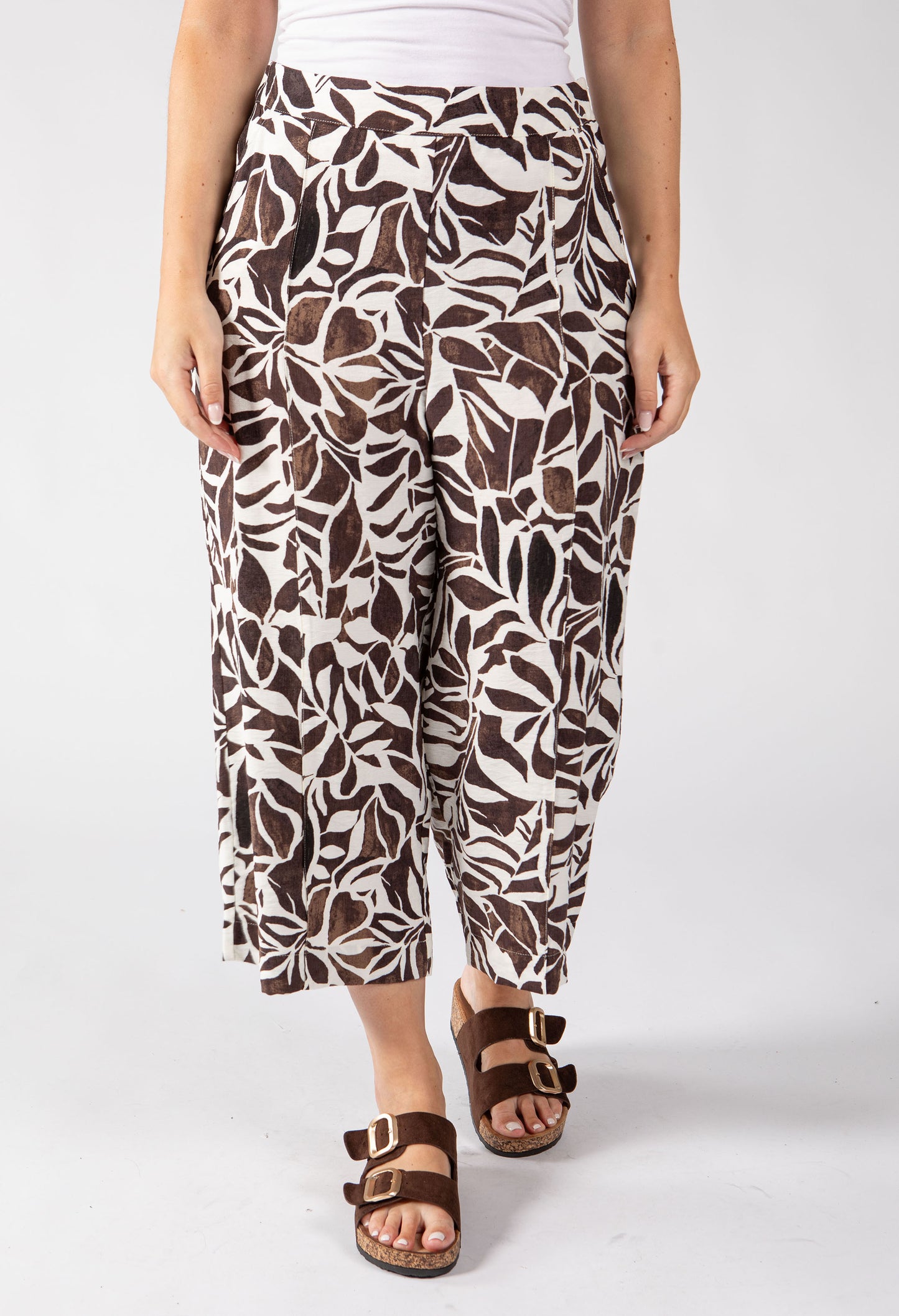 Papillion Leaf Print Culottes