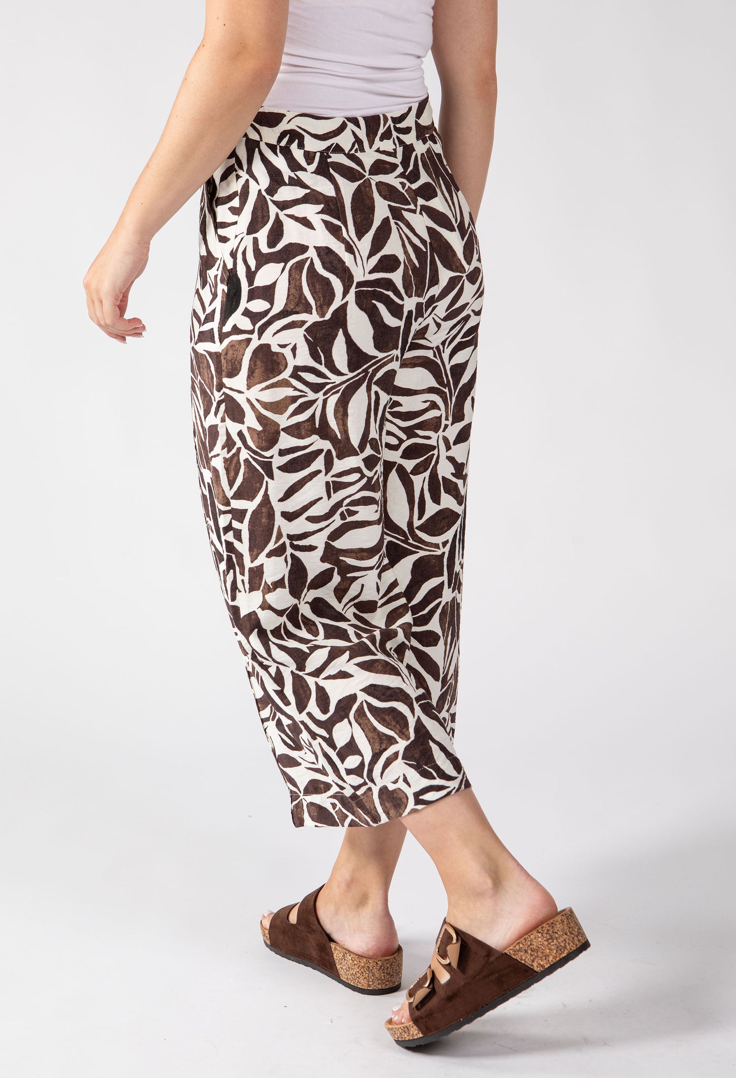 Papillion Leaf Print Culottes