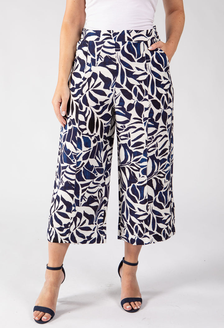 Papillion Leaf Print Culottes