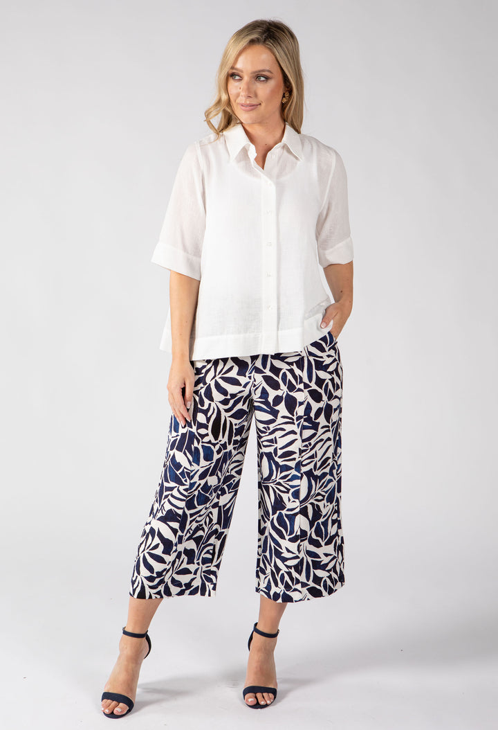 Papillion Leaf Print Culottes