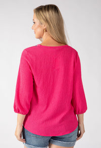Brielle Aztec Trim Blouse