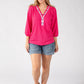 Brielle Aztec Trim Blouse