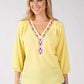 Brielle Aztec Trim Blouse