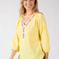 Brielle Aztec Trim Blouse