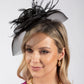 Feather & Diamante Detail Fascinator