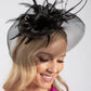 Feather & Diamante Detail Fascinator