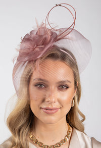 Feather & Diamante Detail Fascinator