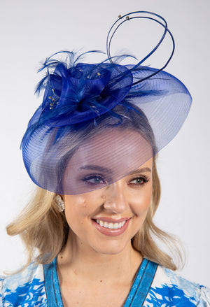 Feather & Diamante Detail Fascinator