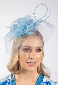 Feather & Diamante Detail Fascinator