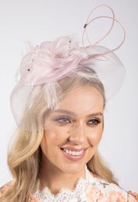 Feather & Diamante Detail Fascinator