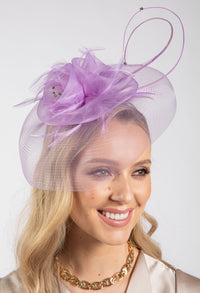 Feather & Diamante Detail Fascinator