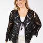 Tie Front Crochet Cardigan