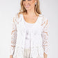 Tie Front Crochet Cardigan