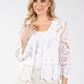 Tie Front Crochet Cardigan